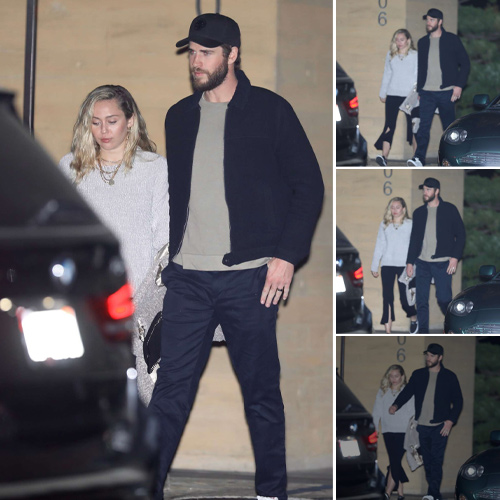 Miley Cyrus and Liam Hemsworth Spotted Enjoying Lowkey Night Out in LA