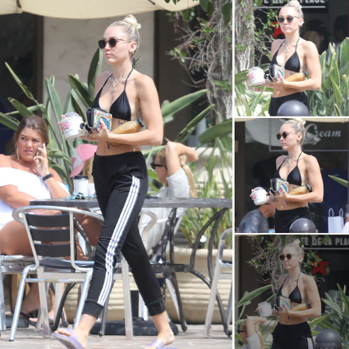 Miley Cyrus Stuns in Sleek Black Bikini During Malibu Beach Day